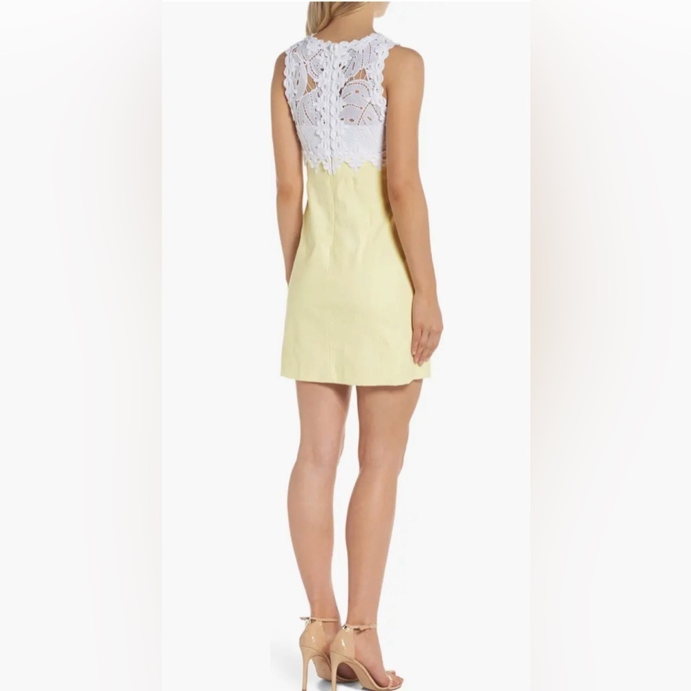Lilly Pulitzer Sandi stretch mini dress color pineapple size 4 - Picture 3 of 4